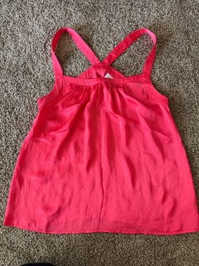 Cabi Bright Coral Pink Sleeveless Tank Top - size small